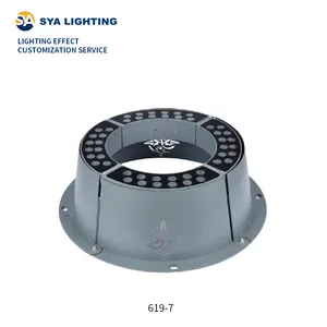 مصباح شجرة جديد بشكل مستدير مزخرف مخصص SYA-619-7 عمود إضاءة على شكل حبل بإضاءة led شجرة ضوء للحديقة
