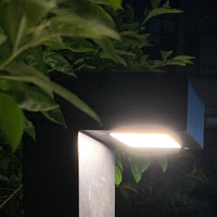 Borne lumineuse LED extérieure étanche IP65 en aluminium pour allées et jardins, design breveté de haute qualité pour l'éclairage paysager extérieur