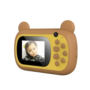 Appareil Photo numérique pour enfants, Rechargeable, 2.4 pouces, prise de vue instantanée, en Carton, Mini autocollants, cadre
