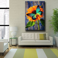 ODM OEM Diamant Schilderij Vlinder Bloem Volwassenen Hobby Handwerk DIY Kraalwerk Kunst Set Decoratieve Schilderij voor Woonkamer 4Y1967
