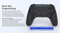 Nouveau Joystick Sans Fil à Détection de Vibrations avec Touches Arrière Programmables pour Manette de Jeu Console PS5 Slim