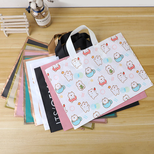 2025 New Chất lượng cao mua sắm xử lý túi tùy chỉnh túi poly mềm vòng lặp xử lý LDPE/HDPE nhựa mua sắm túi cho quần áo bao bì - Product Image 6