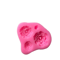 Grand moule en silicone 3D Mini Licorne Fleur Moule en silicone pour chocolat Flip Sugar Cake Décoration Moule de cuisson pour fabrication de bougies