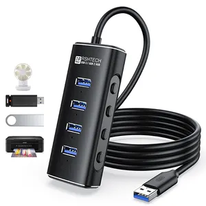 RSHTECH USB 3.1 Gen 2 10Gbps USB HUB 4 Ports Splitter High Speed 4 Port Adapter Usb Hub For Pc Laptop