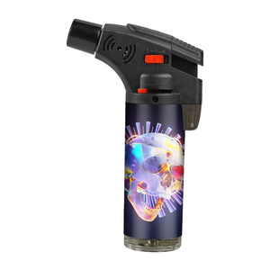 2025 Offre Spéciale Logos personnalisés rechargeables coupe-vent Jet Slant Torche Briquets pour Cigarette - Product Image 3