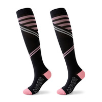 Chaussettes de compression sur mesure avec soutien de la voûte plantaire, hauteur genou, respirantes, pour le sport
