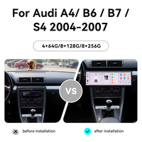Écran Android 15 de 14,9 pouces avec Carplay pour Audi A4/ B6/ B7/ S4 2004-2007, Navigation GPS, Lecteur Multimédia, Autoradio