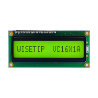 Wisetip Hochwertige Vc16X1A St7066 Controller LCM-Anzeigemodul +5V Einzelstromversorgung 1/16 Duty Cycle 66x64mm Sichtbereich Punkt