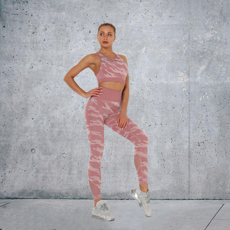 New Fashion Modern Breathable Workout Clothing Women Active Wear  Yoga Pants  BRA  6 colors comfortable