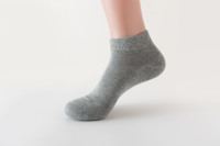 Chaussettes quotidiennes en bambou pour hommes, logo personnalisé, taille noire, blanche, chinée, grise, antimicrobienne, humidité, pour le travail