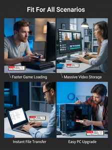 새로운 그레이트 월 GW3300 NVMe M.2 PCIe3.0 SSD 3D NAND TLC 고속 3300MB/s 2TB 대용량 내장형 노트북용 EMC FCC ROHS 인증 - Product Image 5