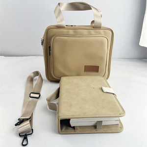 Étui pour Bible en cuir PU pour femmes, sac pour livre de la Bible avec sangle détachable et poignée de transport, sac pour Bible d'église - Product Image 1