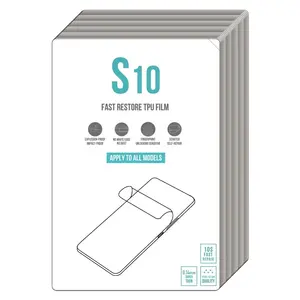 MOMO 10s自愈TPU屏幕保护器Redmi Mi Note 10 Pro任何手机型号耐刮擦高清清晰2.5D隐私