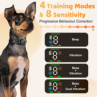 Hunde-Bellabschreckungsgerät Collier Anti-Aboiement Chien Wiederaufladbares Stoßfreies Intelligentes Anti-Bell Wasserdichtes Hundehalsband