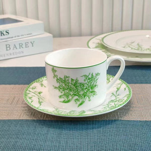 Venta al por mayor de lujo sostenible hueso China juegos de vajilla juego de cena de porcelana para restaurantes taza Kit de producción - Product Image 3