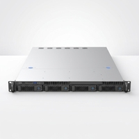 Casing Server Rakmount Ultra-Tipis 1U 4 Bay Hot-swap SATA/SAS untuk Penyimpanan Firewall & Router psu