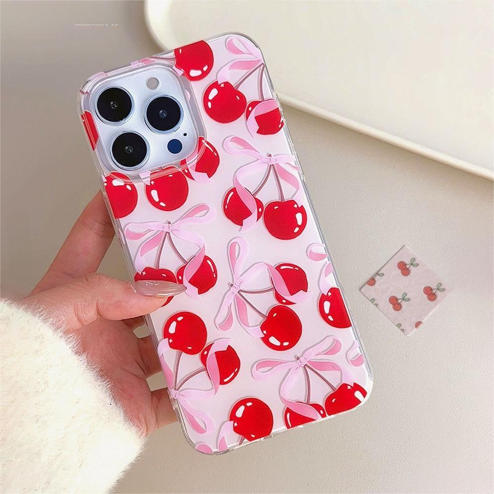 White - Strappy Red Cherry