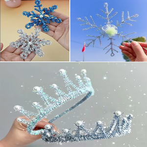 Tallos de Chenilla Navideños para Manualidades, Cuatro Colores, Decoración para el Hogar, <span class=keywords><strong>la</strong></span> Escuela y Festivales - Product Image 5