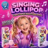 Multi Scene Kids Novelty Candy Toy Suikervrij Beengeleiding Muziek Lollipop Hard Fruit Zoet Fit Verjaardag Kerstfeest Cadeau
