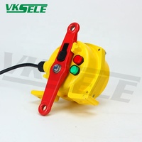 Dispositif de protection de bande transporteuse en métal industriel XDT-A-1G avec interrupteur à corde bidirectionnel et voyant lumineux AC/DC 24-380V