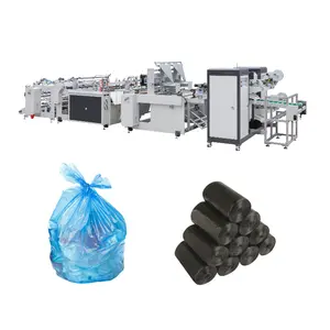 High quality fully automatic large medical waste rolling garbage bag making machine