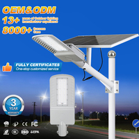 Nouveautés Lampadaires Solaires Extérieurs Étanches IP65 en Aluminium 60W 100W 120W 150W 200W à Luminosité Élevée et Contrôle Personnalisable