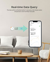 Capteur de température et d'humidité Zigbee Sonoff SNZB-02P, haute précision, alerte, scénarios intelligents via EWeLink, compatible avec plusieurs passerelles, pour hôtels et maisons