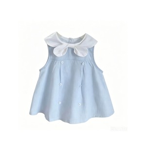 Vestito Primaverile di Alta Qualità per Bambine, 100% Cotone Traspirante, Senza Maniche, Leggero, Nuovo Stile - Product Image 6