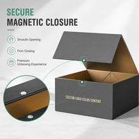 Boîte cadeau magnétique pliable de luxe personnalisée, emballage rigide en carton plat pour vêtements, cosmétiques, bijoux, logo OEM