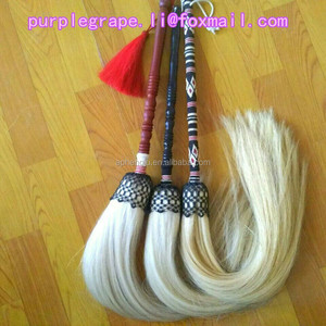 Poil de cheval blanc pur, naturel, poussière de bouddha, fouet de cheveux - Product Image 6