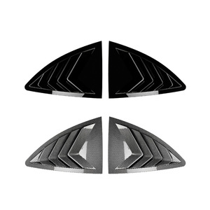 Calcomanías triangulares para ventana con textura de fibra de carbono en negro piano para GT86 Subaru BRZ ZC6 Scion FR S 2013 2020 - Product Image 3