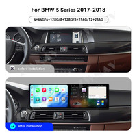 Autoradio Android ZWNAV double écran 9,1 pouces pour BMW Série 5 G30 2017-2018, autoradio multimédia, CarPlay, navigation, unité principale
