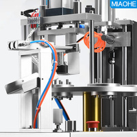Machine de scellage semi-automatique rotative multi-stations pour feuilles d'aluminium, petite scelleuse thermique pour boîtes à thé et pots en papier