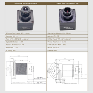 Leopard Imaging LI-AR0234CS-YUV-GMSL2 2.3MP Global Shutter GMSL2 <b>Camera</b> FAKRA Module for High Speed Robotics Autonomous ADAS - Product Image 4