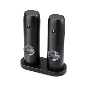 Ensemble moulin à sel et à poivre manuel en acier inoxydable, réglable en fineness, écologique, compatible lave-vaisselle, avec lumière LED - Product Image 4
