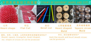 Ligne de production de paille de riz comestible biodégradable colorée végétale naturelle prix d'usine d'équipement de machines - Product Image 4