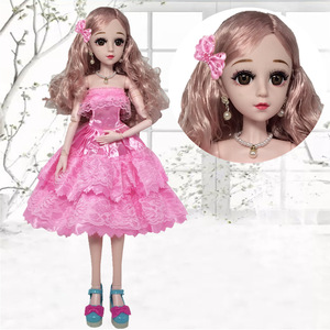 60cm <span class=keywords><strong>muñeca</strong></span> <span class=keywords><strong>grande</strong></span> puede usar ropa conjunto Puff manga princesa falda lentejuelas rojo Falda corta ropa de coche - Product Image 4