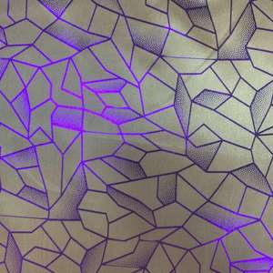 ホットホワイトミンキーゴールドホログラフィックスパークルブロンズメタリックフォイルサテン生地 - Product Image 4