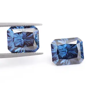 جواهر Zuanyo بالجملة عالية الجودة حقيقية فاخرة حية الأزرق المويسانيتي سعر الماس للقيراط الواحد