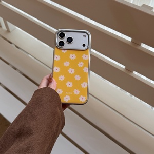 Fondale Giallo Fresco con Fiori Bianchi, Adatto per Cover <span class=keywords><strong>iPhone</strong></span> 17, Apple <span class=keywords><strong>iPhone</strong></span> 16 Semplice 15 Alla Moda 14 - Product Image 5