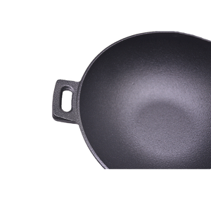 <span class=keywords><strong>Wok</strong></span> de Hierro Fundido Precurado de 24 cm <span class=keywords><strong>para</strong></span> Cocina China con Tapa - Product Image 5