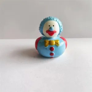 צף פעוטות אמבט צעצועי קטן ליצן גומי ברווז צעצוע חורק
