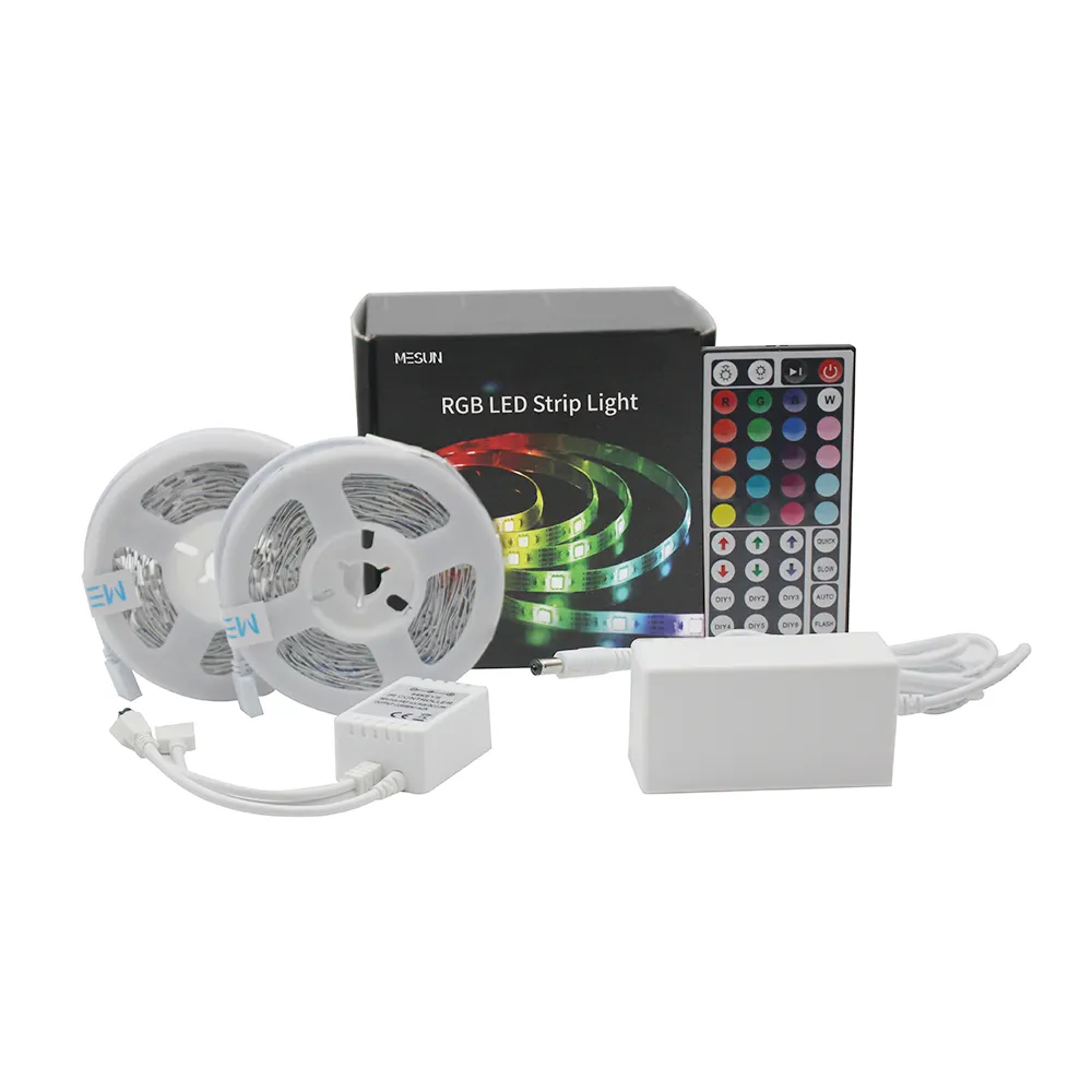 Iluminação inteligente, controle remoto flexível 5050 rgb tira de led para iluminação da cortina da luz de fundo do quarto da tv