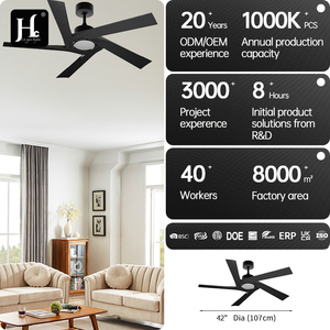 Modern Smart Application 72-inch 70-inch Outdoor Home 8-Blade DC Motor <b>Remote</b>-<b>Controlled</b> LED <b>Ceiling</b> Fan with <b>Lights</b> - Product Image 4