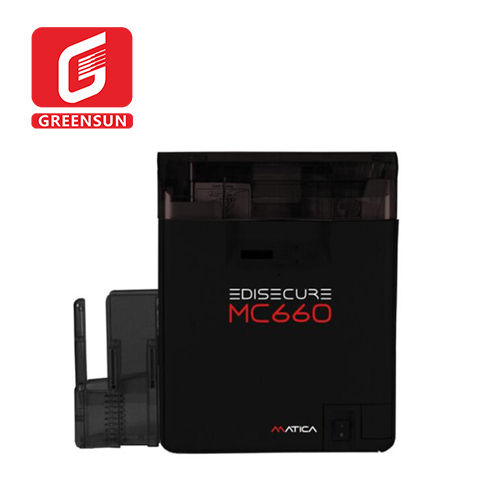 New Arrival in Stock 600 Dpi High Resolution Matica EDIsecure MC660 Retransfer Id Nfc Business Smart Card Printer Dual Sided