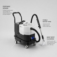 CX-11 Machine de nettoyage électrique commerciale 2-en-1 pour canapés et tapis, à eau froide, avec extracteur et câble de 8 m