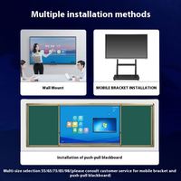 Tablette tactile tout-en-un ZhengFeng, grand écran capacitif 16:9, tableau blanc multimédia pour l'enseignement, USB, noir, garantie 1 an