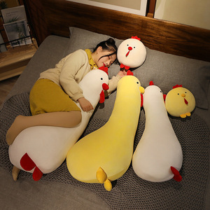 Peluche personalizzato con logo a forma di pulcino grasso, morbido e coccoloso, cuscino lungo a forma di gallina, peluche rotondo a forma di gallo, simpatico cuscino decorativo - Product Image 2
