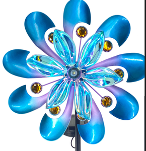 Elegante Adorno Navideño con Luz LED Giratoria a Prueba <span class=keywords><strong>de</strong></span> Agua, Estacas Solares para Jardín, Luz <span class=keywords><strong>Solar</strong></span> para Jardín, Molinillo <span class=keywords><strong>de</strong></span> Viento - Product Image 3