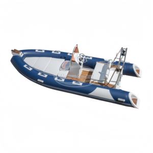 Nuevo Bote <span class=keywords><strong>Inflable</strong></span> de Pesca RIB480 de Hypalon y Fibra de Vidrio <span class=keywords><strong>con</strong></span> Suelo de Teca y Mesa de Comedor - Product Image 4